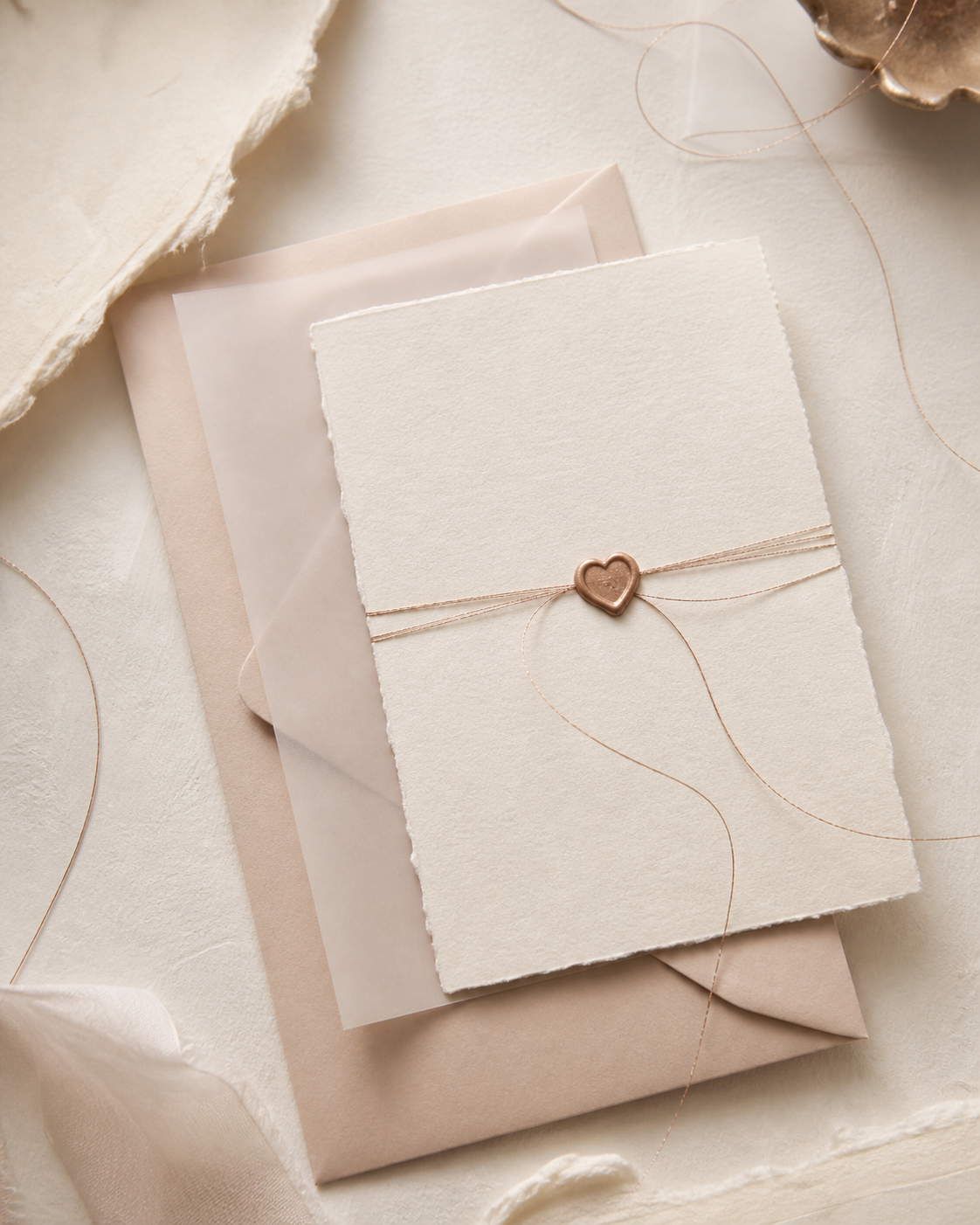 Transparent Love Einladung passend zu Willkommensschild Champagne